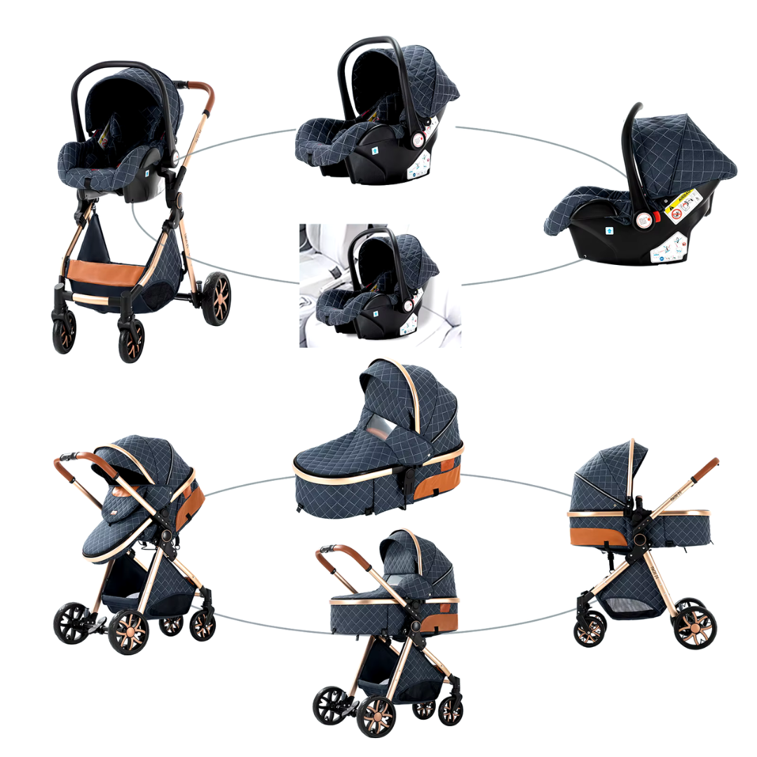 AURIA Baby - Pack Poussette 3-en-1 Premium
