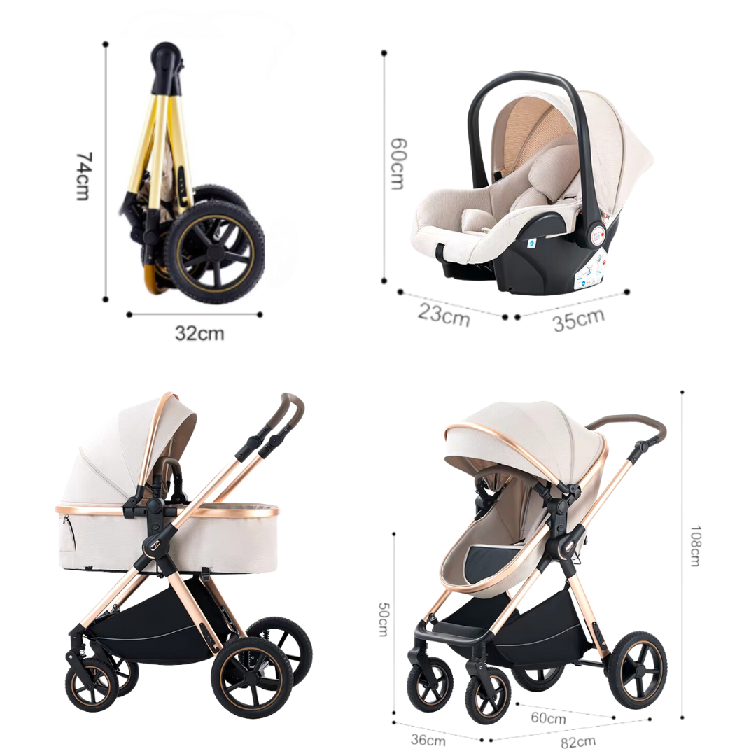 AURIA Baby - Poussette 3-en-1 Premium