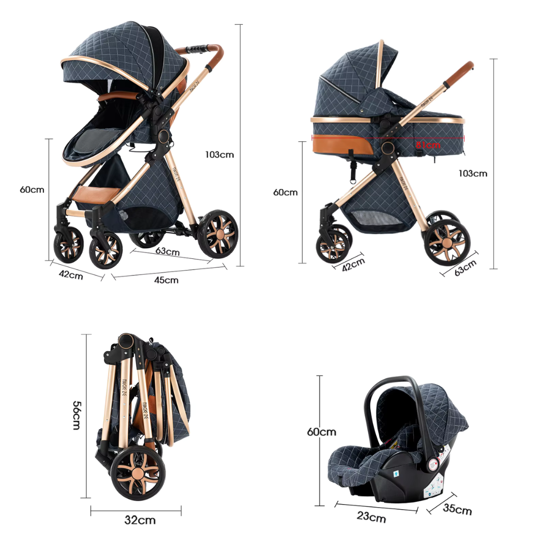 AURIA Baby - Pack Poussette 3-en-1 Premium